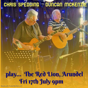 Duncan and Chris Spedding play as duo<br />Red Lion, Arundel.<br />17th July   9-11pm